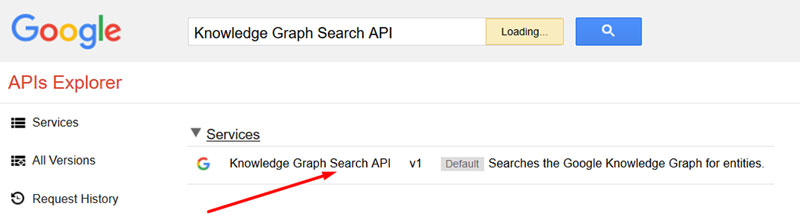 Knowledge Graph Search API